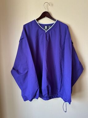 Hartwell 2XL Mens V Neck Pull Over Windbreaker Rain Coat